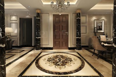 石材拼花的制作