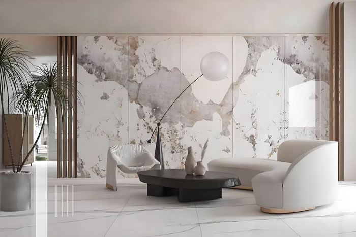 大理石、文化石、岩板三种家装材质